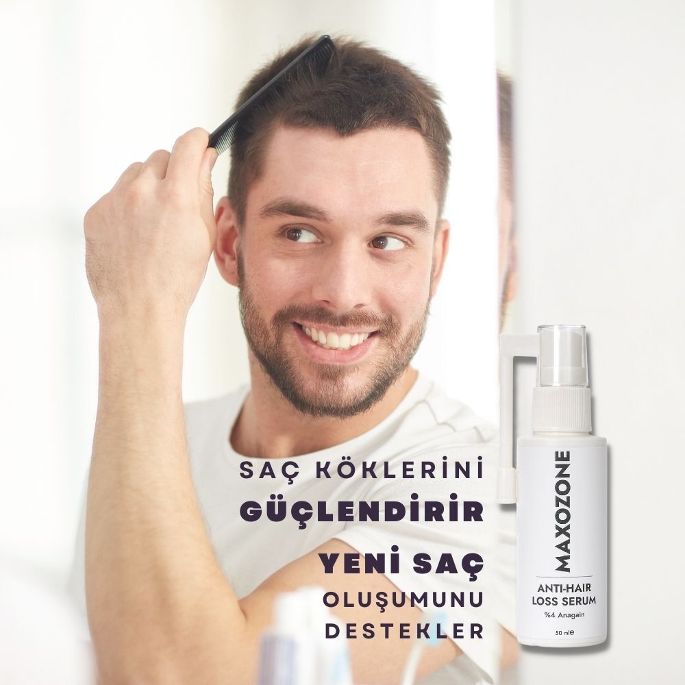 Saç Dökülmesine karşı %4 Anagain serumu
