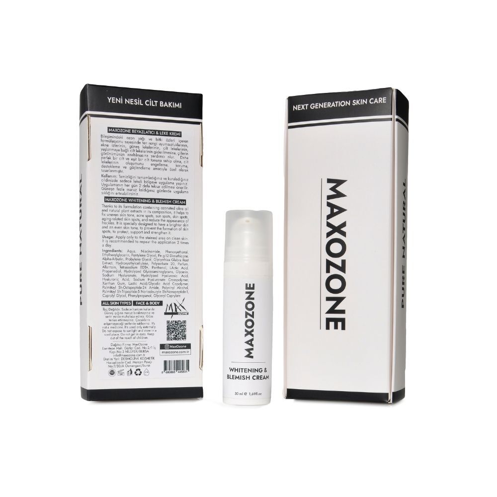 MaxOzone Cilt Beyazlatıcı ve Leke Kremi - Whitening and Blemish Cream